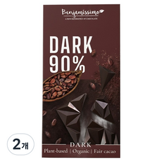 Benjamissimo 90%黑巧克力, 60g, 2個