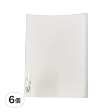 KING JIM HIKTAS 40頁資料夾 7281TW-WH A4, 白色, 6個