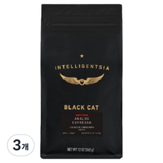 인텔리젠시아 블랙캣 아날로그 로스팅 홀빈, 홀빈(분쇄안함), 340g, 3개
