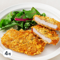 빌라스포크 단한번도 얼리지 않은 초신선 등심칠드까스, 4개, 550g