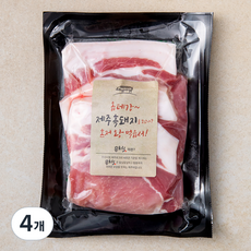 몬트락 흑돼지 미박등심 구이용 (냉장), 300g, 4개