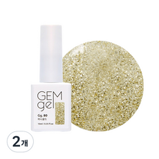 아이빛 네일아트 젬젤 컬러 젤네일, 80미니골드, 10ml, 2개