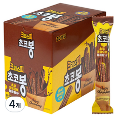 脆巧克力棒 30入, 4個, 360g