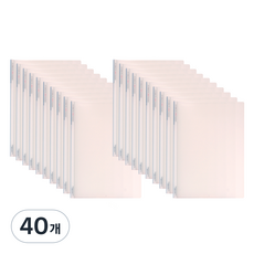 Hyeonpung 直式高透明素面三角抽桿夾, 白色, 40個