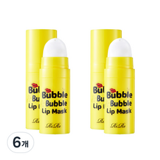 RiRe 去角質潤澤泡泡唇膜, 檸檬香, 12ml, 6支