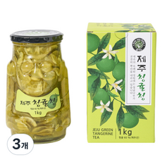 Jeju Daha 濟州青橘茶沖泡醬, 1kg, 1罐, 3罐