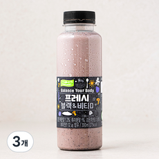 풀무원녹즙 프레시 블랙 & 비타D 두유, 300ml, 3개