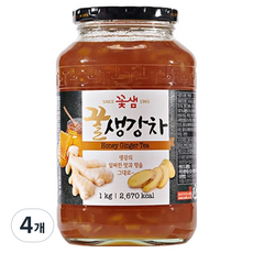 꽃샘 꿀생강차, 1kg, 4개, 1개입