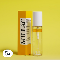 MILLAC 프로바이오틱스 3 화이트닝 퍼퓸 바디미스트 화이트 가드니아, 50ml, 5개