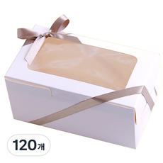 組裝式開窗禮物盒 中 16 x 9 x 7.5 cm, 白色, 120個