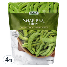 DJ&A 思納豆 豌豆脆片, 4個, 30g