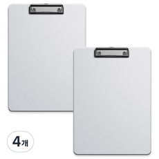 코히모 A4 PP재질 클립보드 3mm 3W321, 4개, 그레이 4개, 그레이