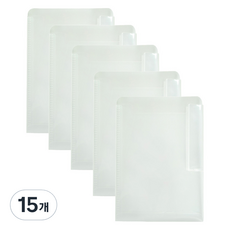 인디 사선 스토리지 홀더 A4, 투명, 15개