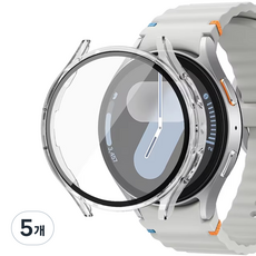 아이엠판다 갤럭시워치 액정보호 하드 풀커버 케이스, 투명, 5개