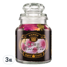 FANGS 方氏 玫瑰花茶, 230公克/袋, 60g, 1瓶, 3罐