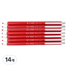 (주)위드나 노크식 채점펜 빨강 81-0018, 1색, 14개