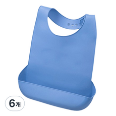 Daybyday Daybyday 成人防水圍兜, 藍色, 6個