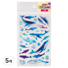 STUDIO EIGHT 手帳裝飾水滴貼紙, 5個, 鯨魚