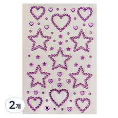 Futurolab 舞臺彩妝閃亮貼紙, 紫色, 2個