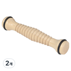 Soulrich 舒適足部指壓器 原木按摩棒, 混色, 2個