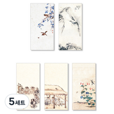 YANGJISA The Special 禮品零用錢信封 風俗畫 直式 5入組, 混合顏色, 5套