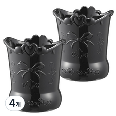 CHILSUNG Lavina 圓形託盤, 黑色, 4個