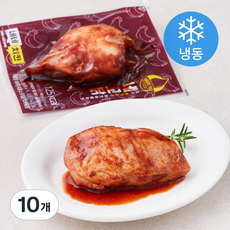 네네치킨 네꼬닭 소스 닭가슴살 저크바베큐맛 (냉동), 100g, 1개입, 10개