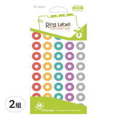 德德小品集 OFFICE貼紙 6入, 多色, 2組