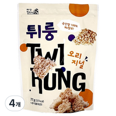 Tturing 鍋巴脆片 原味, 4個, 77g