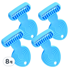 Market Ring 女性用柔軟除毛刀 藍色 ONE SIZE, 1入, 8個