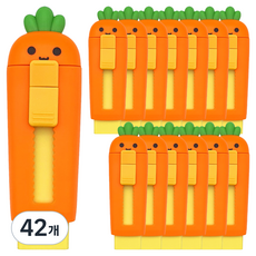 ii GEN 一正 慵懶無力滑動橡皮擦, 紅蘿蔔, 42個