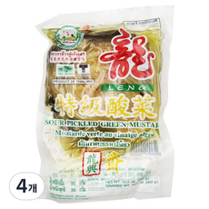렝헹 용 사워 피클드 그린 머스타드 영흥 갓절임, 350g, 4개