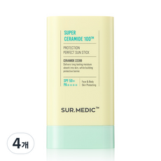 SUR.MEDIC 神經醯胺100TM保濕防曬棒 SPF50+ PA++++, 20g, 4個