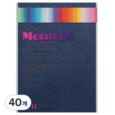 두성 칼라 머메이드지 A4 178g W28 군청색, 40매