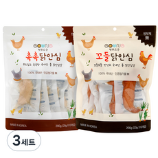 궁 강아지 촉촉 닭안심 20 x 10p + 꼬들 닭안심 20g x 10p, 닭안심살, 3세트