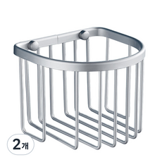 壁掛式衛生紙架 RD_66, 銀色, 2個