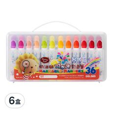 SIMBALION 雄獅 奶油獅 可水洗彩色筆 36色, 6盒