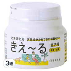 環境大善 純天然消臭劑 果凍型 日本製 無香味, 160g, 3罐