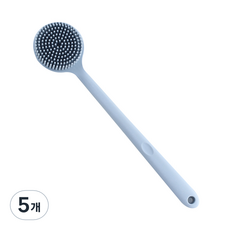Able 雙效沐浴矽膠刷, 藍色, 5個, 1入