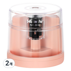 윰스 자동 연필깎이, 캔디핑크, 2개