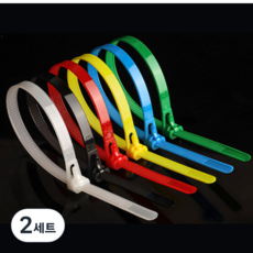 Cocoroi可重複使用束線帶 100入組, 2套, 混色