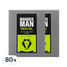 질경이 매너맨 남성청결제 휴대용 파우치, 3.5ml, 80개