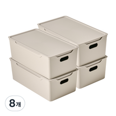EASY&FREE 舒適生活收納盒, 灰色, 8個