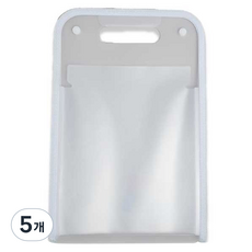 티처스 12포켓 손잡이 도큐멘트 화일 단추형 240 x 370 mm, 화이트, 5개