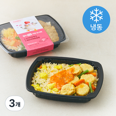 랠리 든든 도시락 크리미로제 & 계란야채볶음밥 (냉동), 310g, 3개