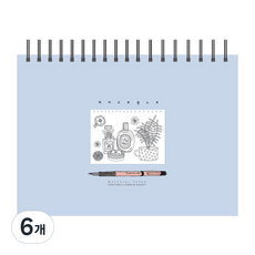 TOCTOC 我的繪圖筆記 紫羅蘭色 130g, 單一尺寸, 6個