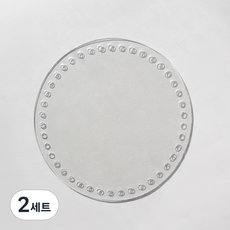 Yarna PVC包底 圓形 16 x 16 cm 套組, 2套, 透明