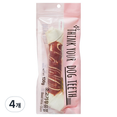 띵크유어도그티 강아지 딩고껌 특대형 1P, 소고기, 130g, 4개