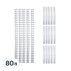 타카타카 라운드형 루즈링, 09 투명 블랙, 80개, 12mm