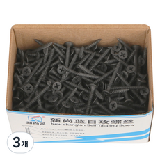 접시머리 검정피스 1kg, 3개